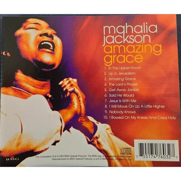 Mahalia Jackson Gospel CD "Amazing Grace" "The Lord's Prayer" and more 37398cd - Picture 2 of 2